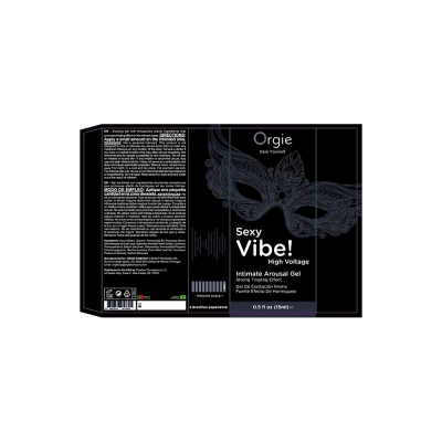 Интимный гель Orgies Sexy Vibe! High Voltage, черный флакон 15мл, с эффектом покалывания — фото 4