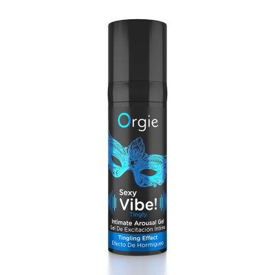 Интимный гель Orgie Sexy Vibe! Tingly, черный, с эффектом покалывания, 15 мл — фото 3