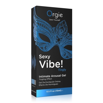 Интимный гель Orgie Sexy Vibe! Tingly, черный, с эффектом покалывания, 15 мл