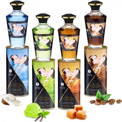 Массажное масло согревающее Shunga Caramel Kisses 100 мл — фото 6