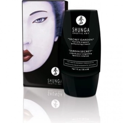 Крем Shunga Secret Garden для усиления женского оргазма, черный флакон 30 мл