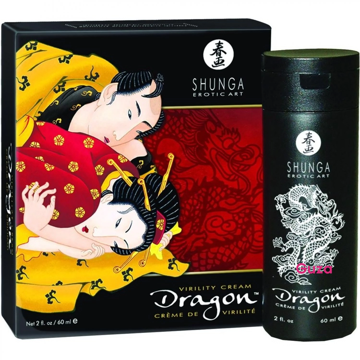Интимный крем для мужчин Shunga Dragon, чёрный, 60 мл — фото 1