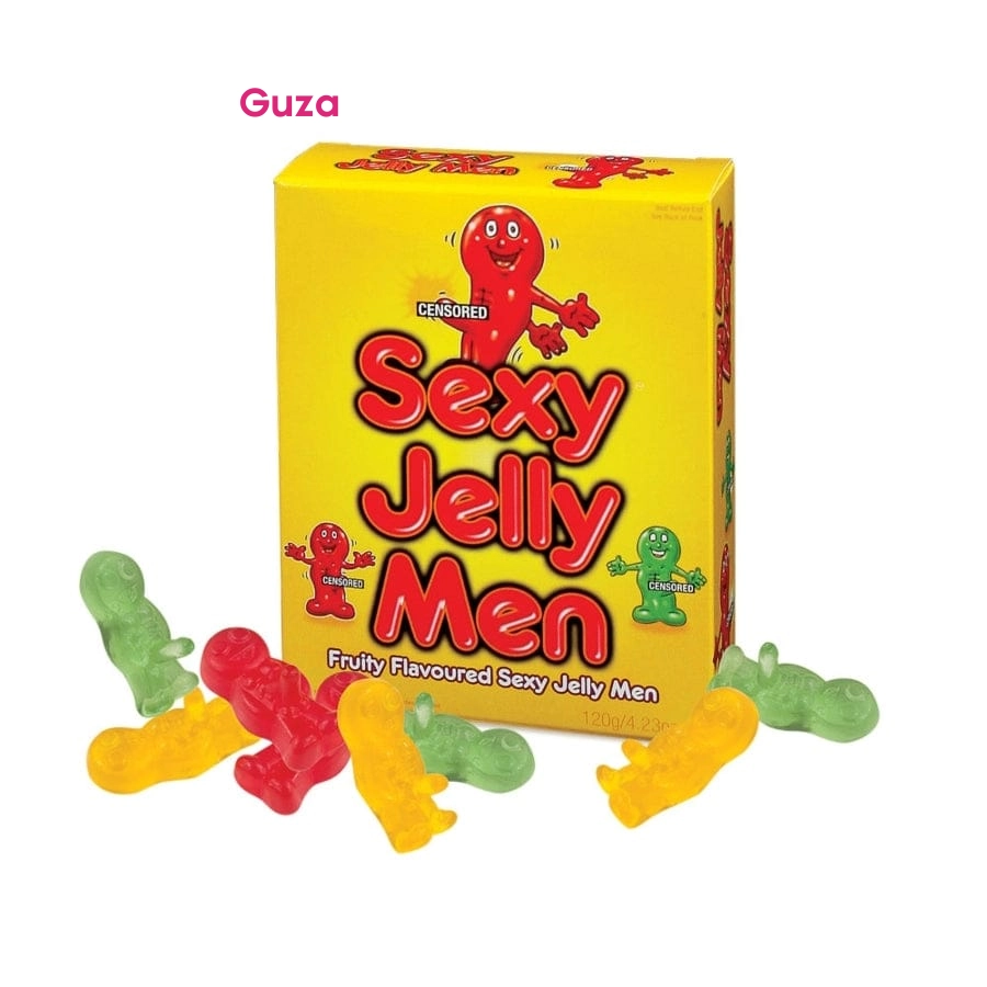 Съедобный аксессуар Sexy Jelly Men, фруктовые жевательные конфеты в форме фигурок, разноцветные — фото 2