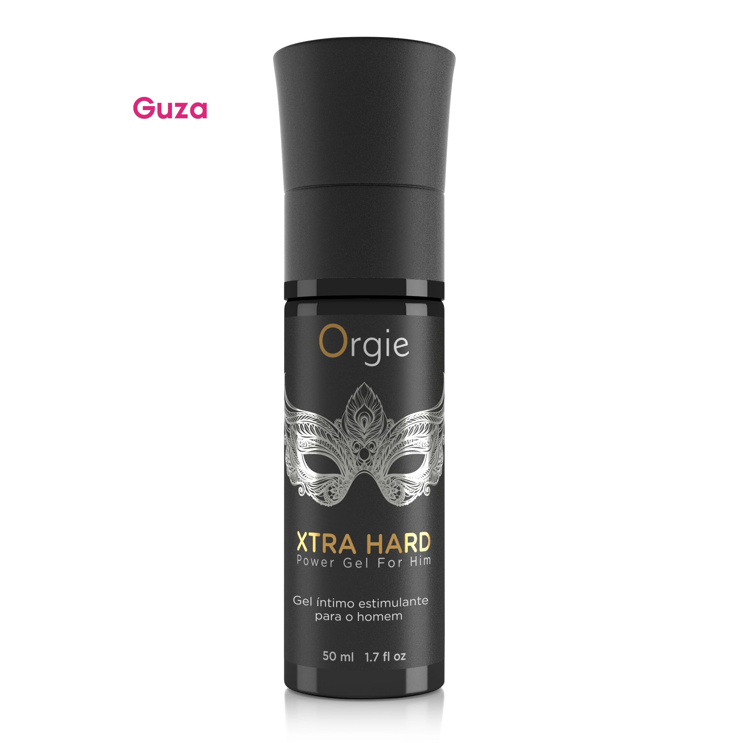 Интимный гель Orgie XTRA HARD Power Gel For Him, чёрный флакон 50 мл с маской — фото 2