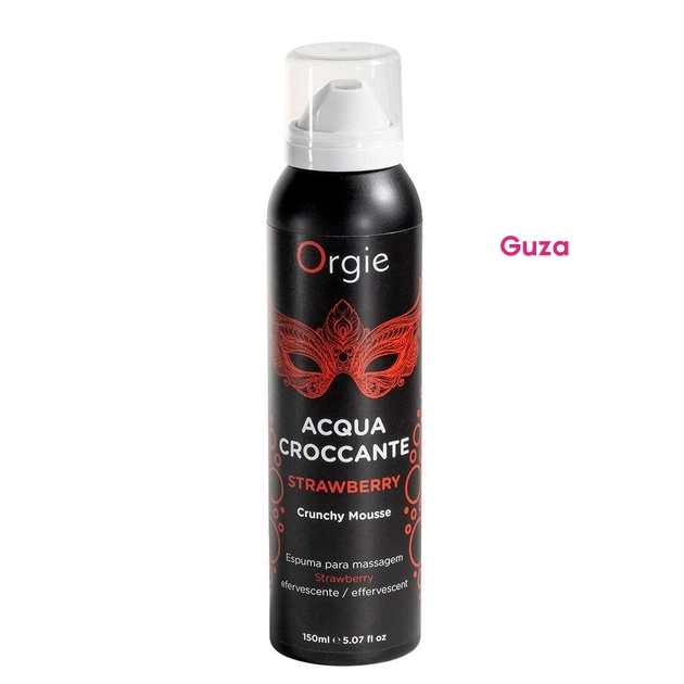Orgie Acqua Croccante Strawberry Crunchy Mousse, Эффервесцентная массажная пена с клубникой, 150 мл — фото 4