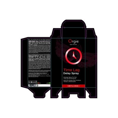Массажный спрей Orgies Time Lag Delay Spray для мужчин, черный, 25 мл — фото 4