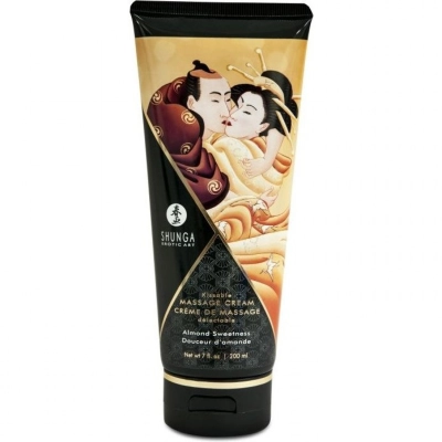 Массажный крем Shunga Erotic Art съедобный Almond Sweetness, 200 мл — фото 3