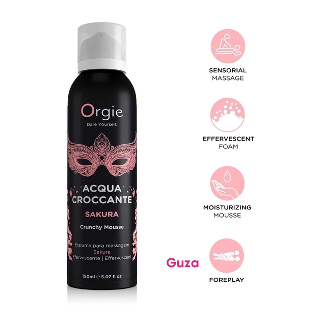 Orgies Acqua Croccante Sakura Crunchy Mousse - Эффервесцентная массажная пена 150мл — фото 2