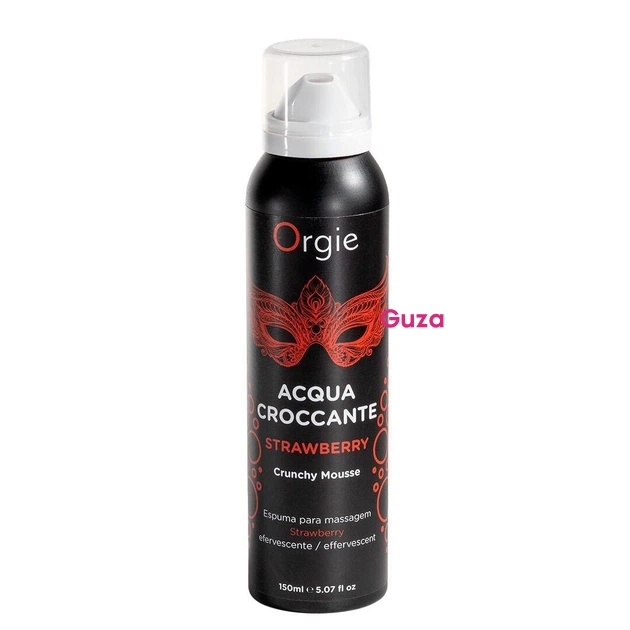 Массажная пена Orgie Acqua Croccante Strawberry, шипучий мусс с ароматом клубники, 150 мл — фото 4