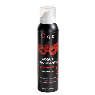 Массажная пена Orgie Acqua Croccante Strawberry, шипучий мусс с ароматом клубники, 150 мл — фото 5