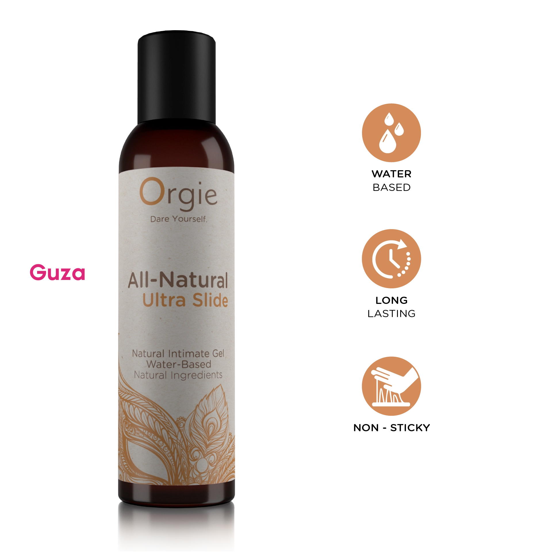 Orgies All-Natural Ultra Slide Интимный гель на водной основе с натуральными ингредиентами, долговечный — фото 3