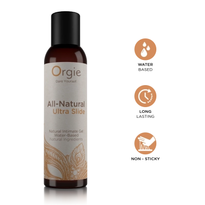 Orgies All-Natural Ultra Slide Интимный гель на водной основе с натуральными ингредиентами, долговечный — фото 4