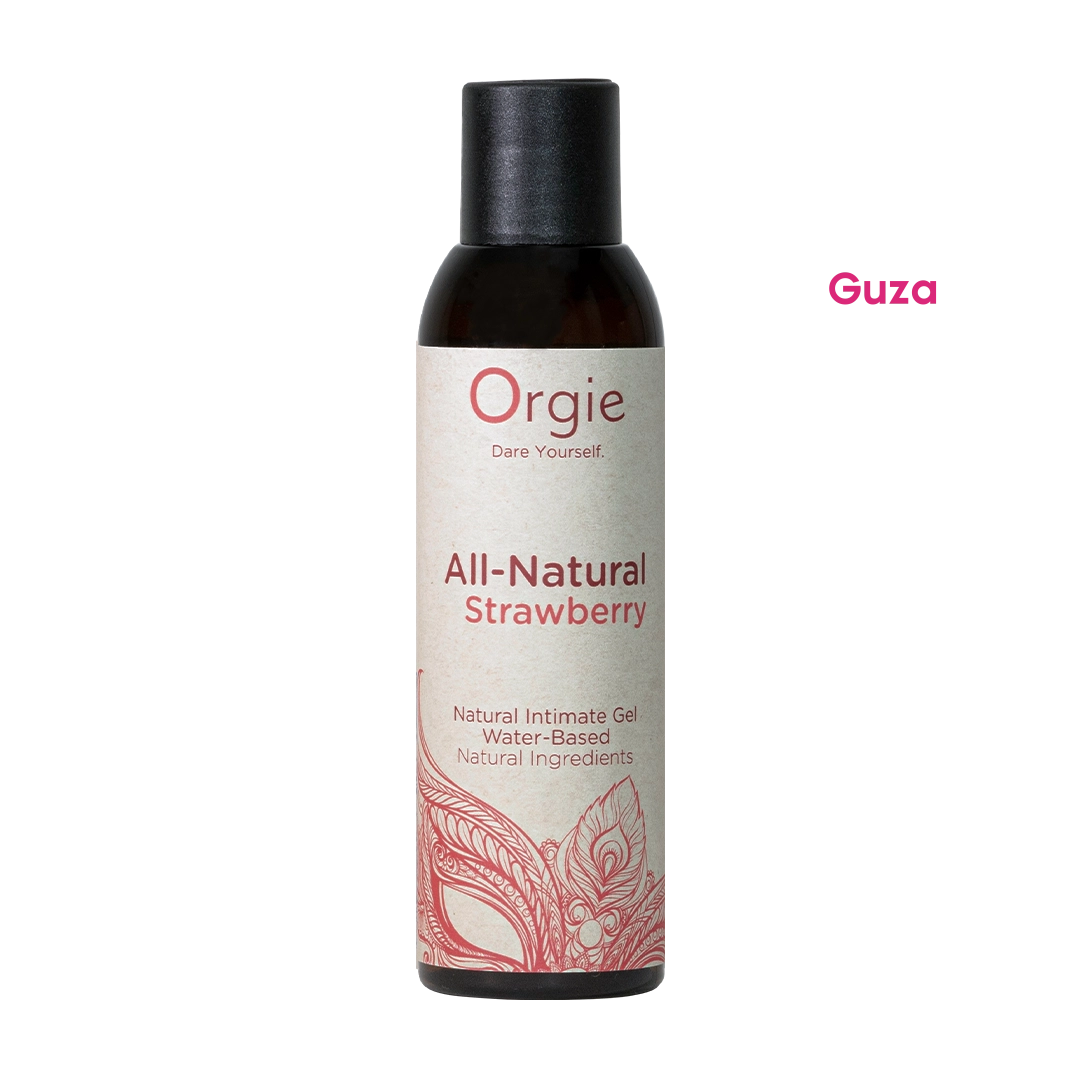 Orgies All-Natural Strawberry Интимный гель на водной основе с ароматом клубники — фото 1