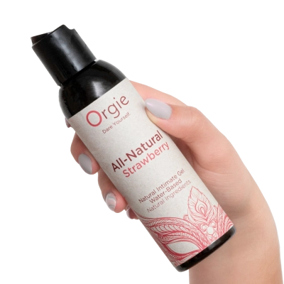 Orgies All-Natural Strawberry Интимный гель на водной основе с ароматом клубники — фото 3
