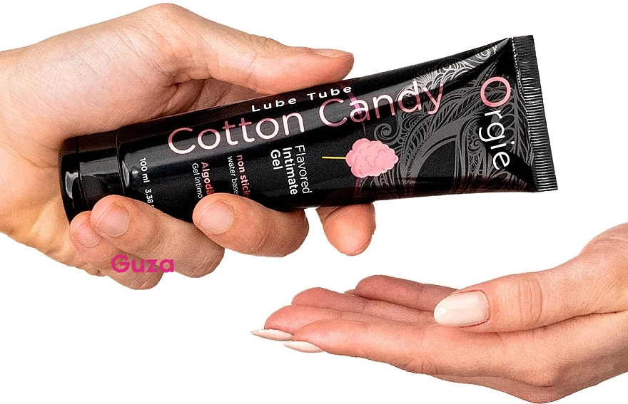 Интимный гель Orgies Cotton Candy со вкусом сахарной ваты, на водной основе, 100 мл — фото 3