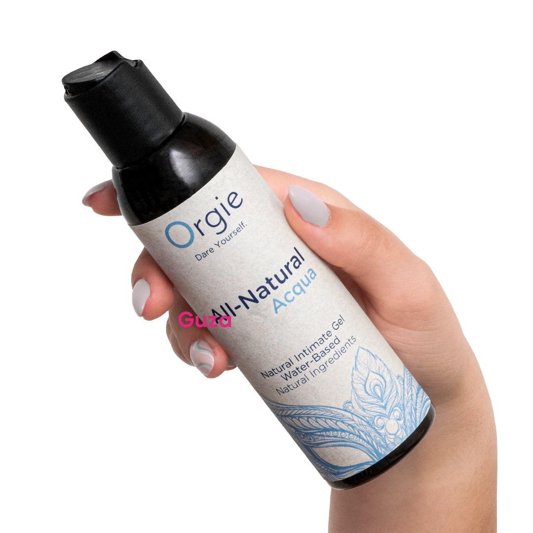 Интимный гель Orgies All-Natural Acqua на водной основе, с натуральными ингредиентами, длительного действия, нелипкий — фото 2