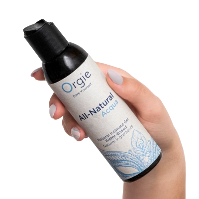 Интимный гель Orgies All-Natural Acqua на водной основе, с натуральными ингредиентами, длительного действия, нелипкий — фото 3
