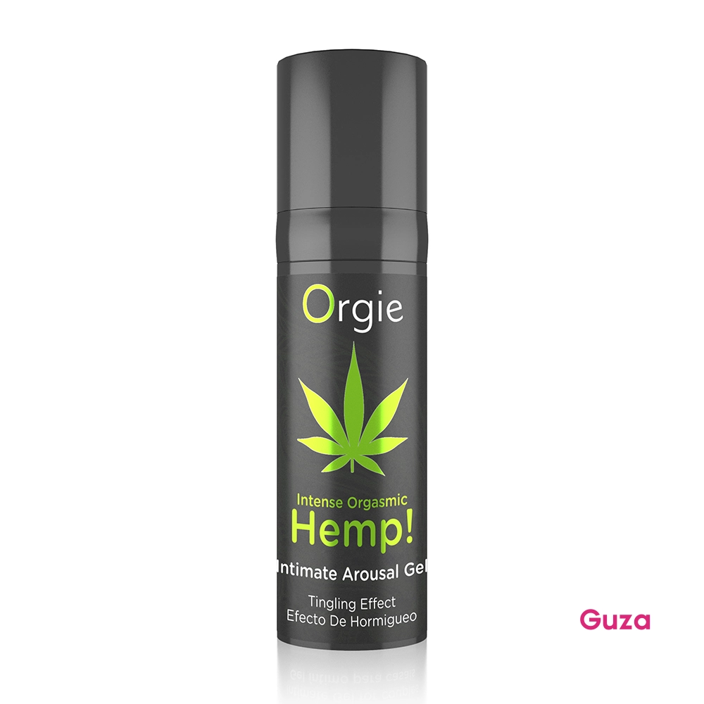 Интимный гель Orgies Hemp с покалывающим эффектом, 15 мл, в черном флаконе — фото 2