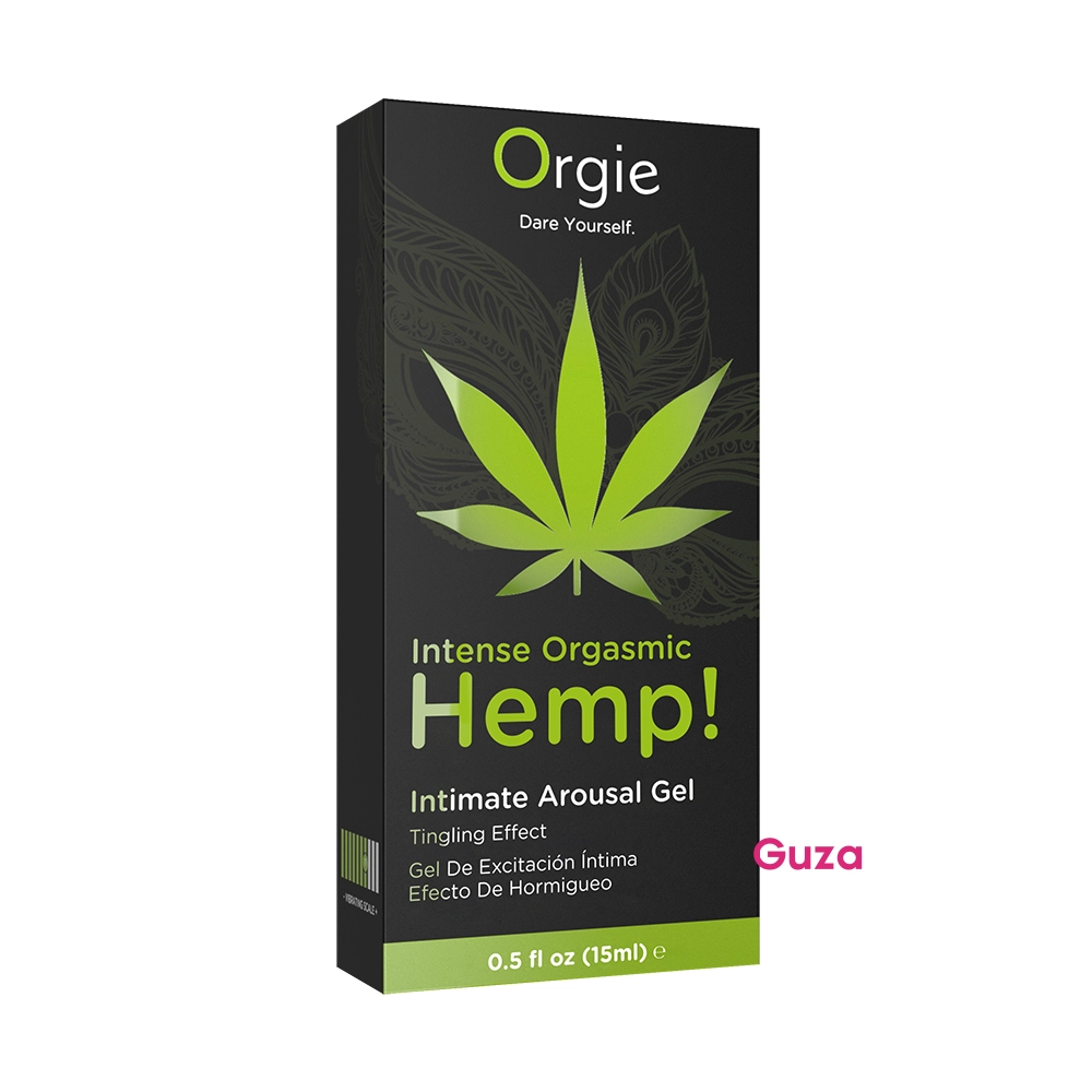 Интимный гель Orgies Hemp с покалывающим эффектом, 15 мл, в черном флаконе — фото 1