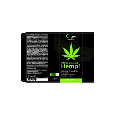 Интимный гель Orgies Hemp с покалывающим эффектом, 15 мл, в черном флаконе — фото 4